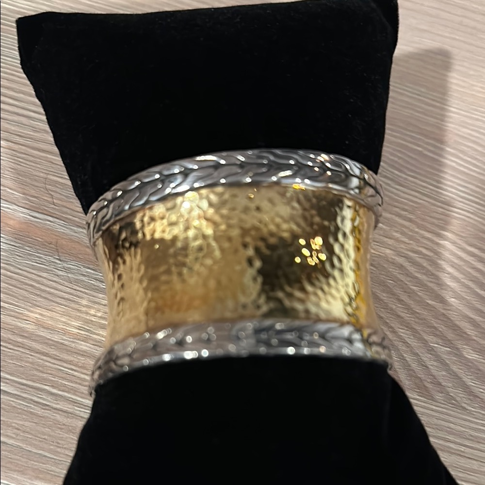 22k Gold and Sterling Silver John Hardy Cuff Bracelet